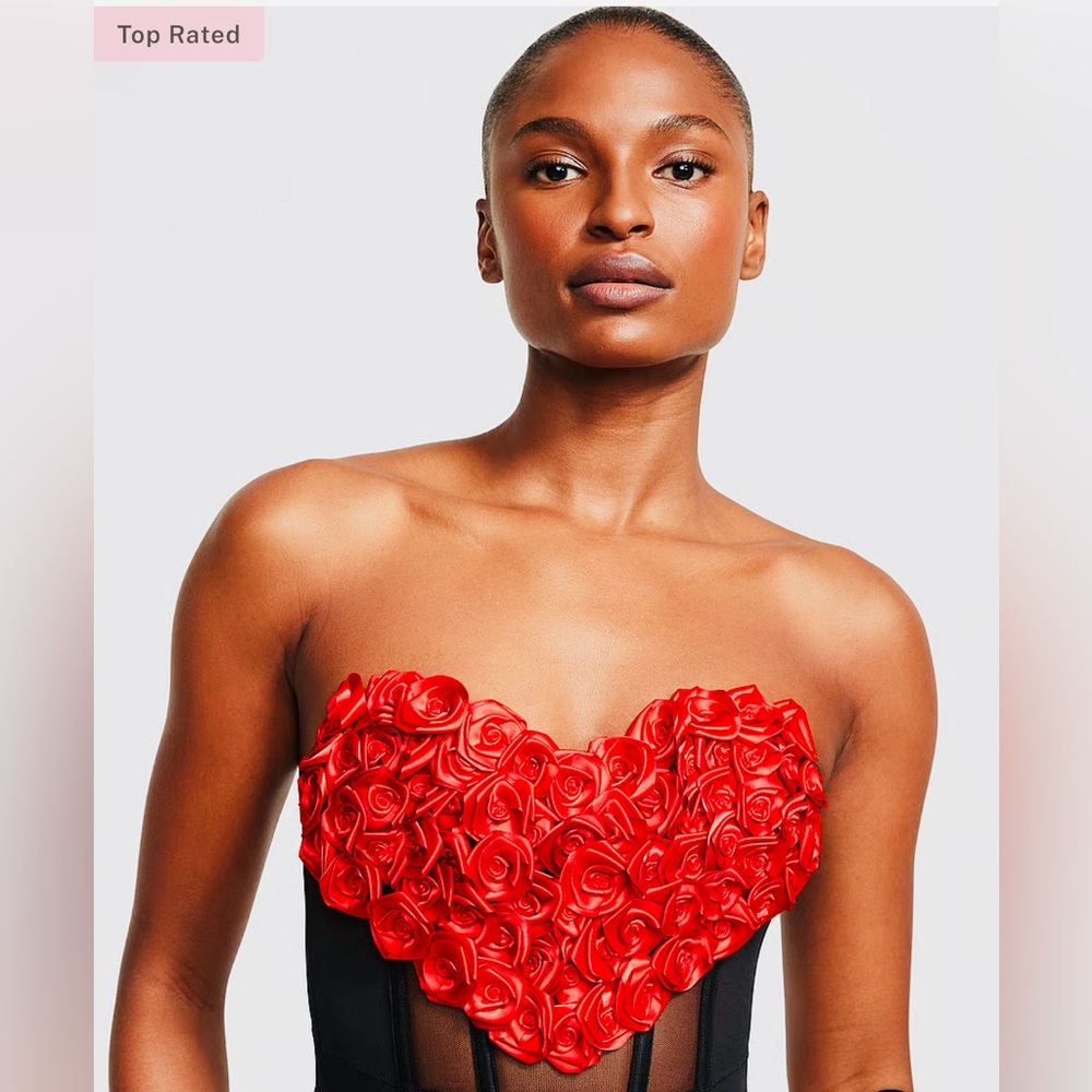 Victoria’s Secret Archives Rosette Corset Top NWT